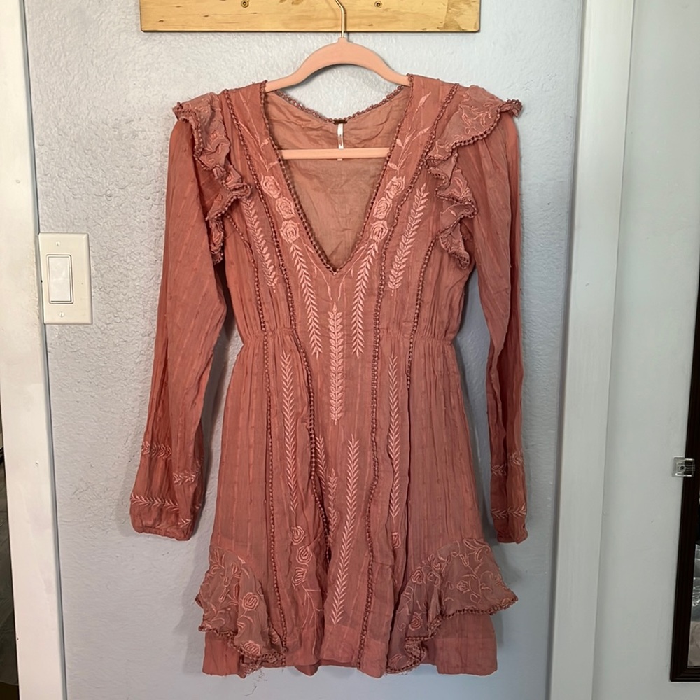 Free People | Dusty Pink Dress - Picture 1 of 3